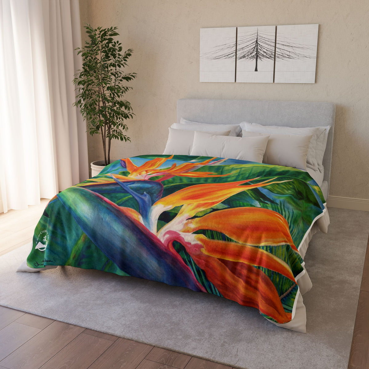Tropical Paradise — Sherpa Fleece Blanket