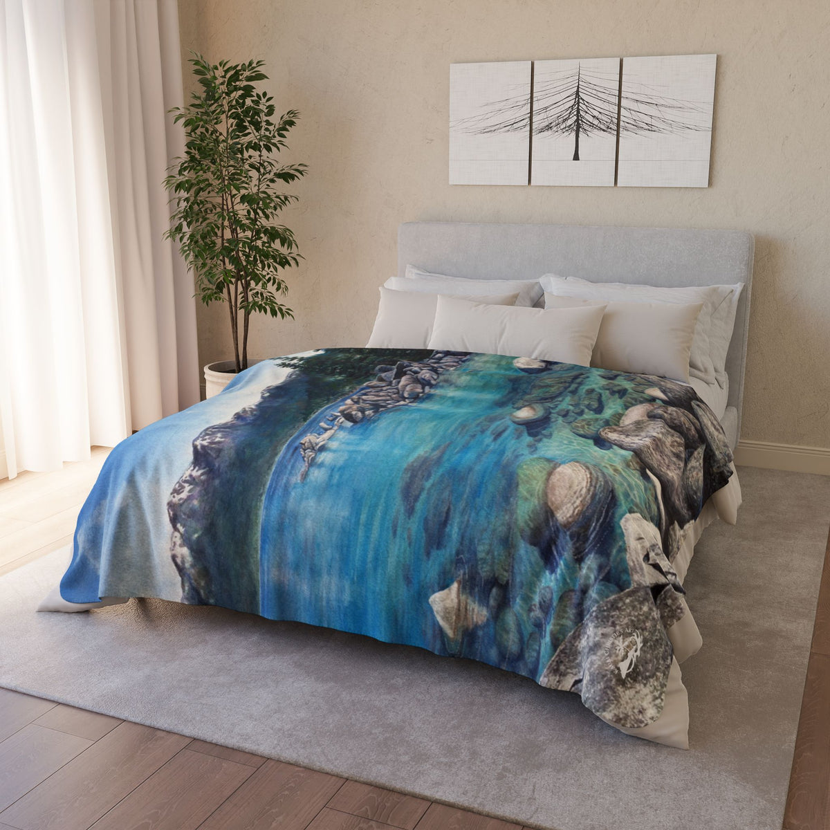 Clear Awakening — Sherpa Fleece Blanket