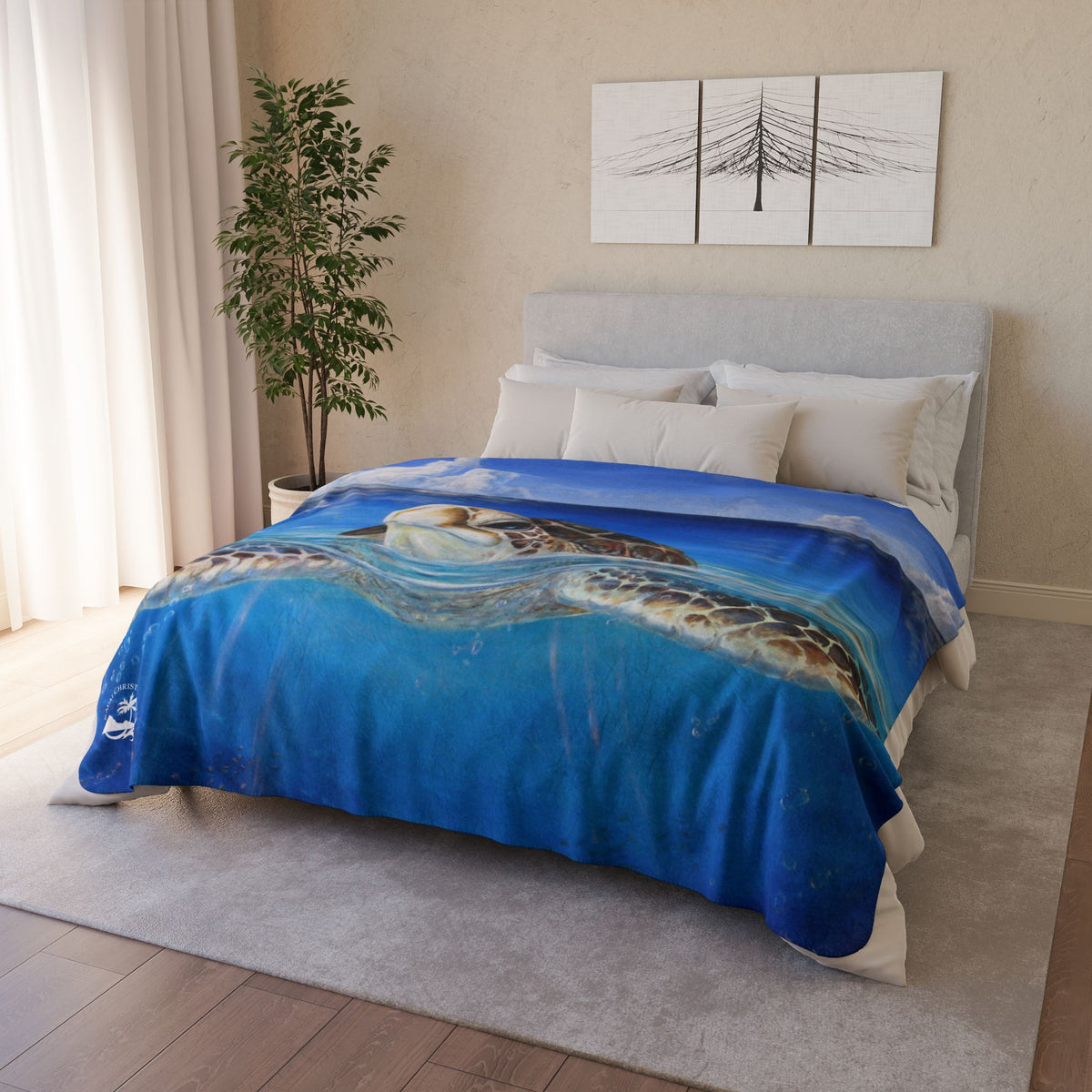 Peace of the Tropics — Sherpa Fleece Blanket