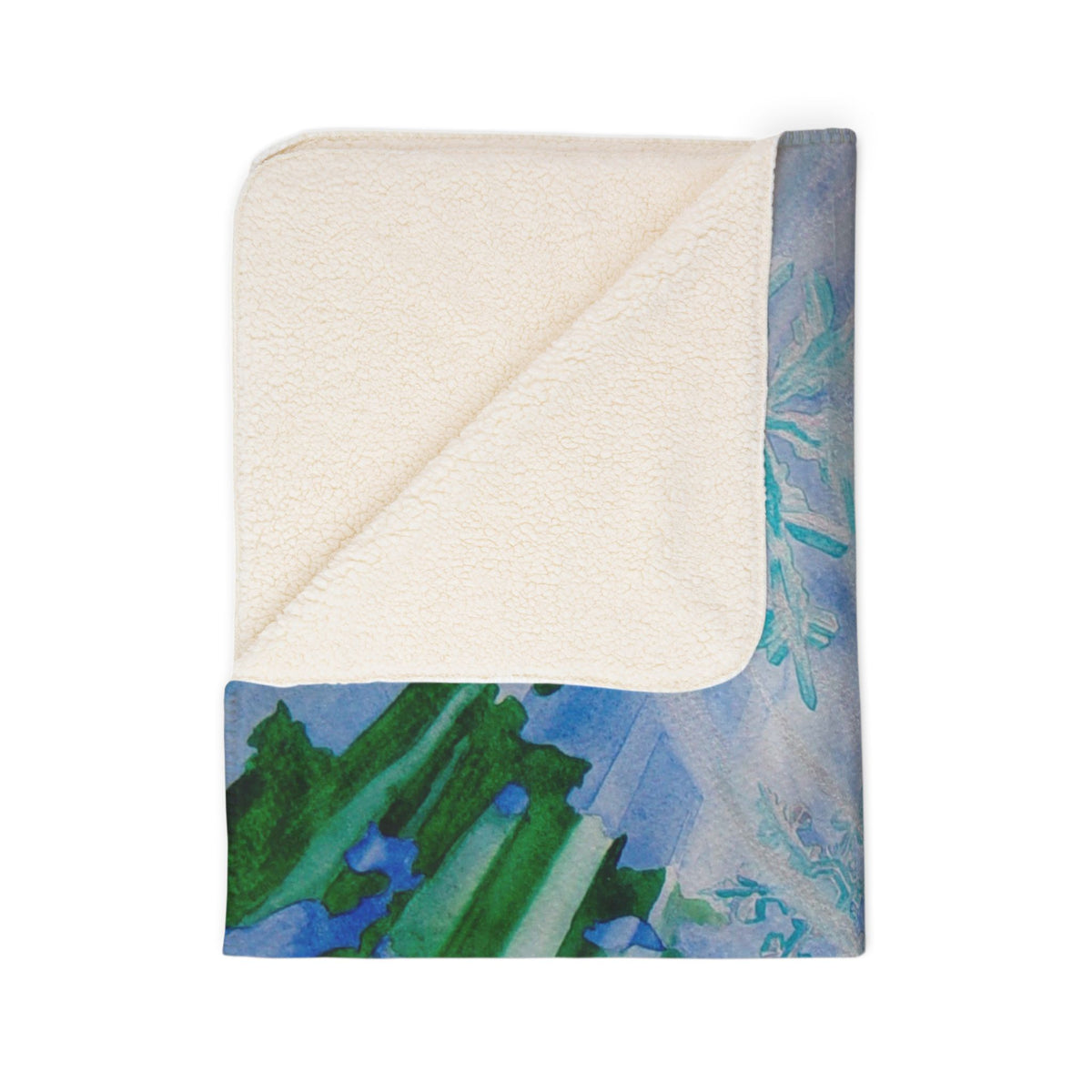 Snowflake Forest — Sherpa Fleece Blanke