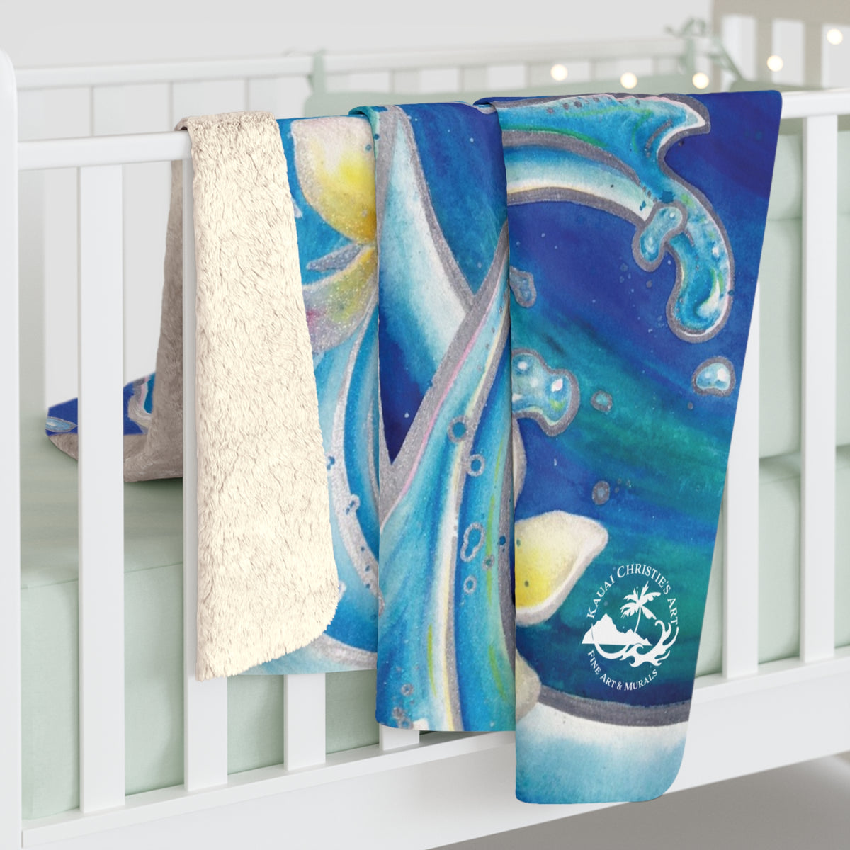 Copy of Blue Hawaii — Sherpa Fleece Blanket