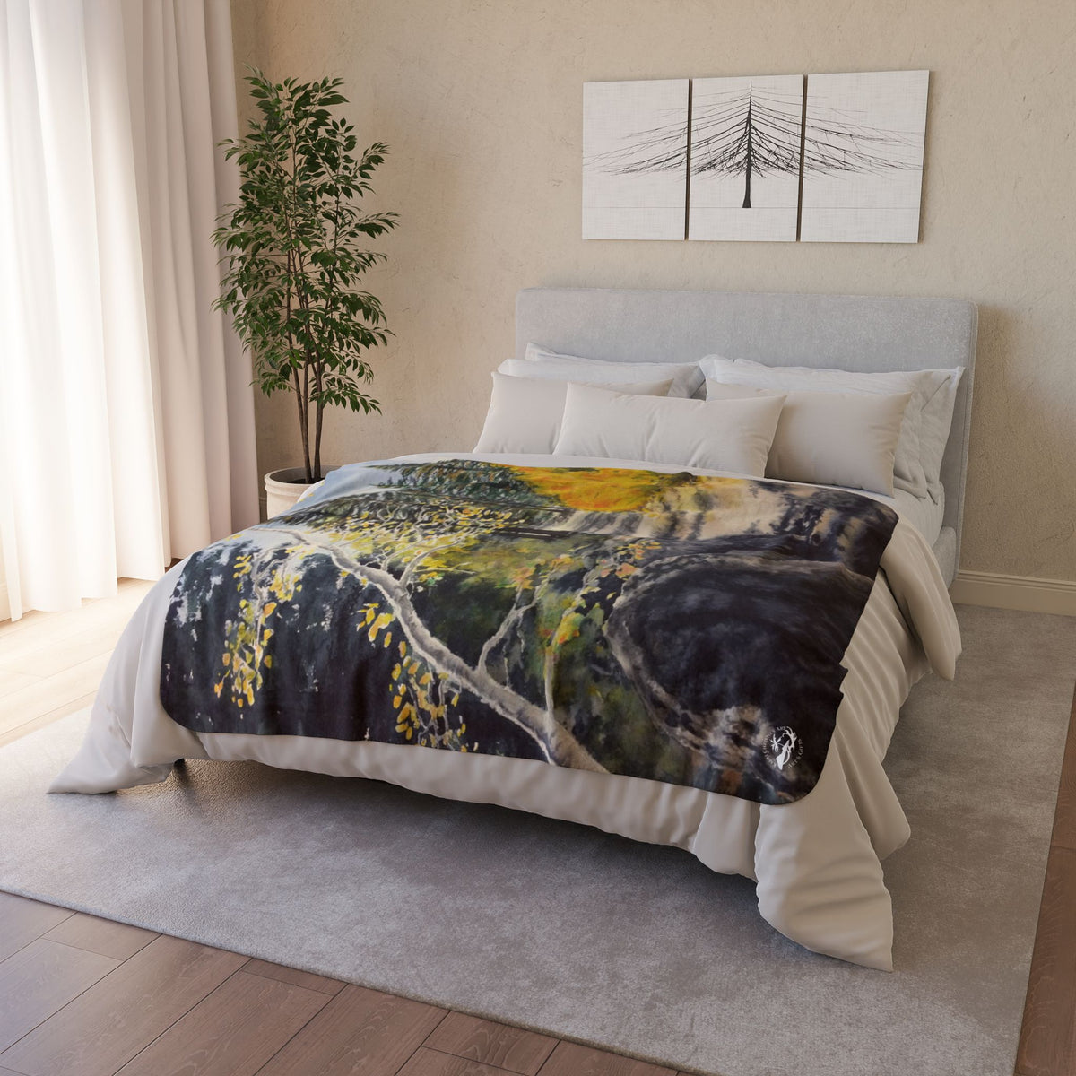 Tahoe Trail — Sherpa Fleece Blanket