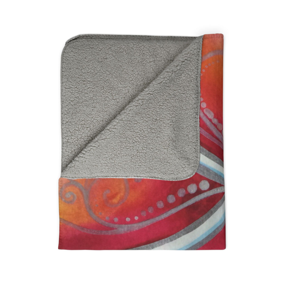 Plumeria Go Round — Sherpa Fleece Blanket
