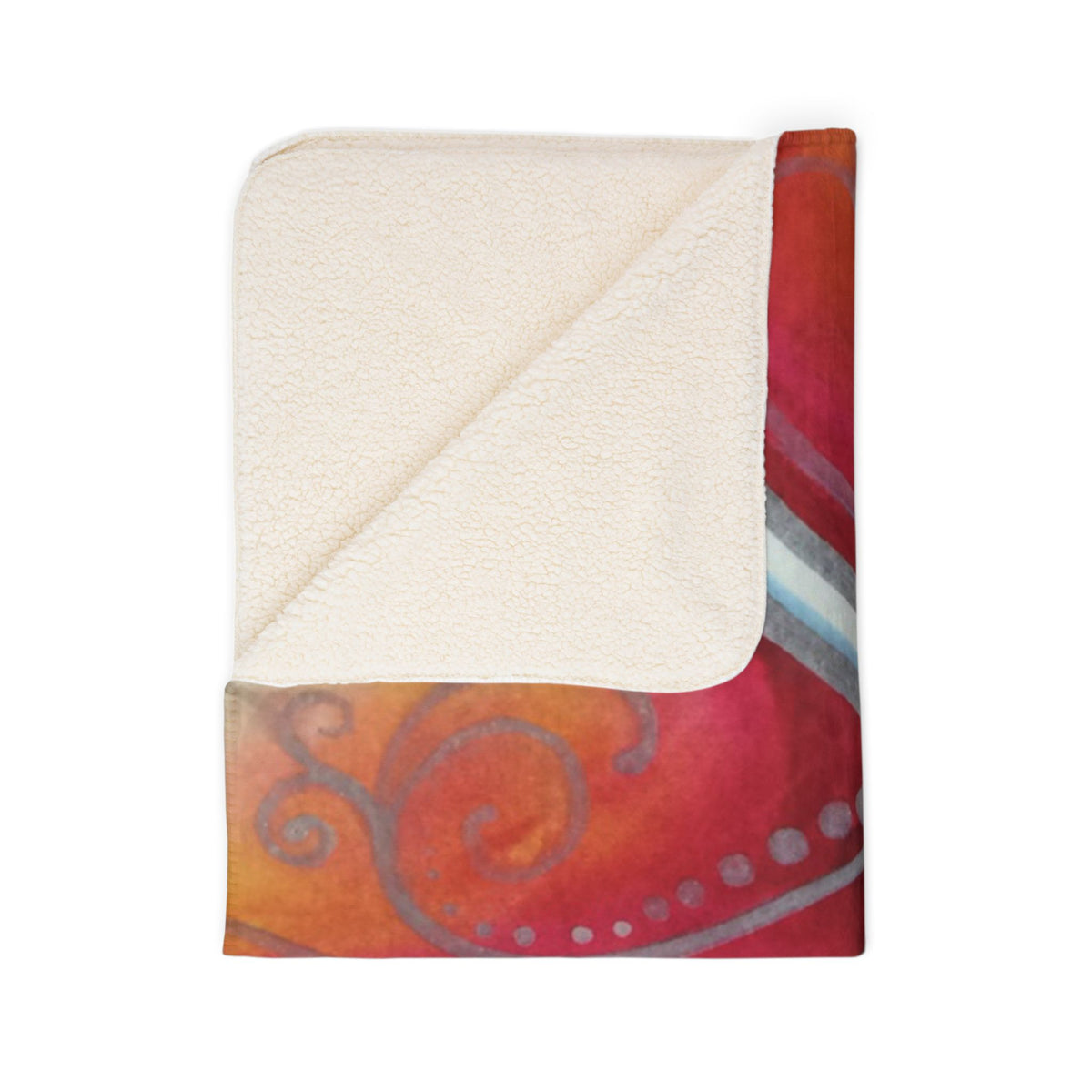 Plumeria Go Round — Sherpa Fleece Blanket