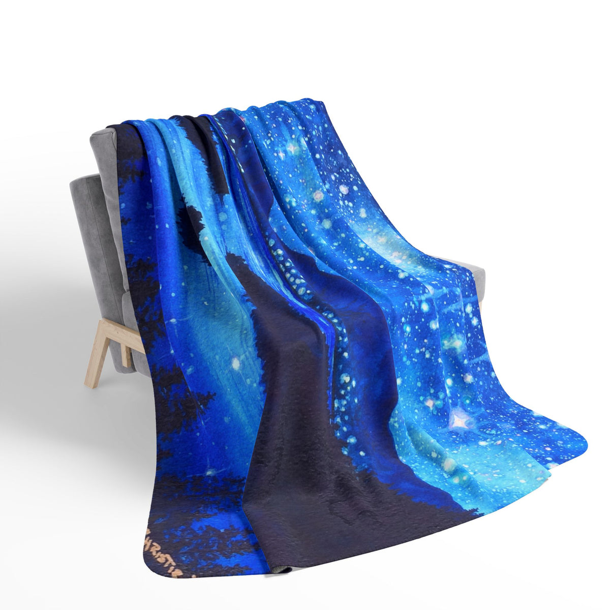 Emerald Nights — Sherpa Fleece Blanket