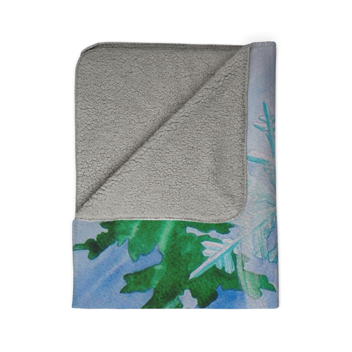 Snowflake Forest — Sherpa Fleece Blanke
