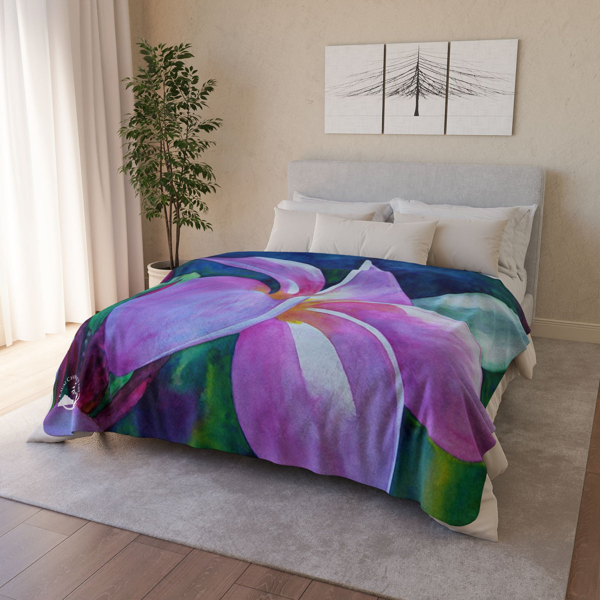 Blooming — Sherpa Fleece Blanket