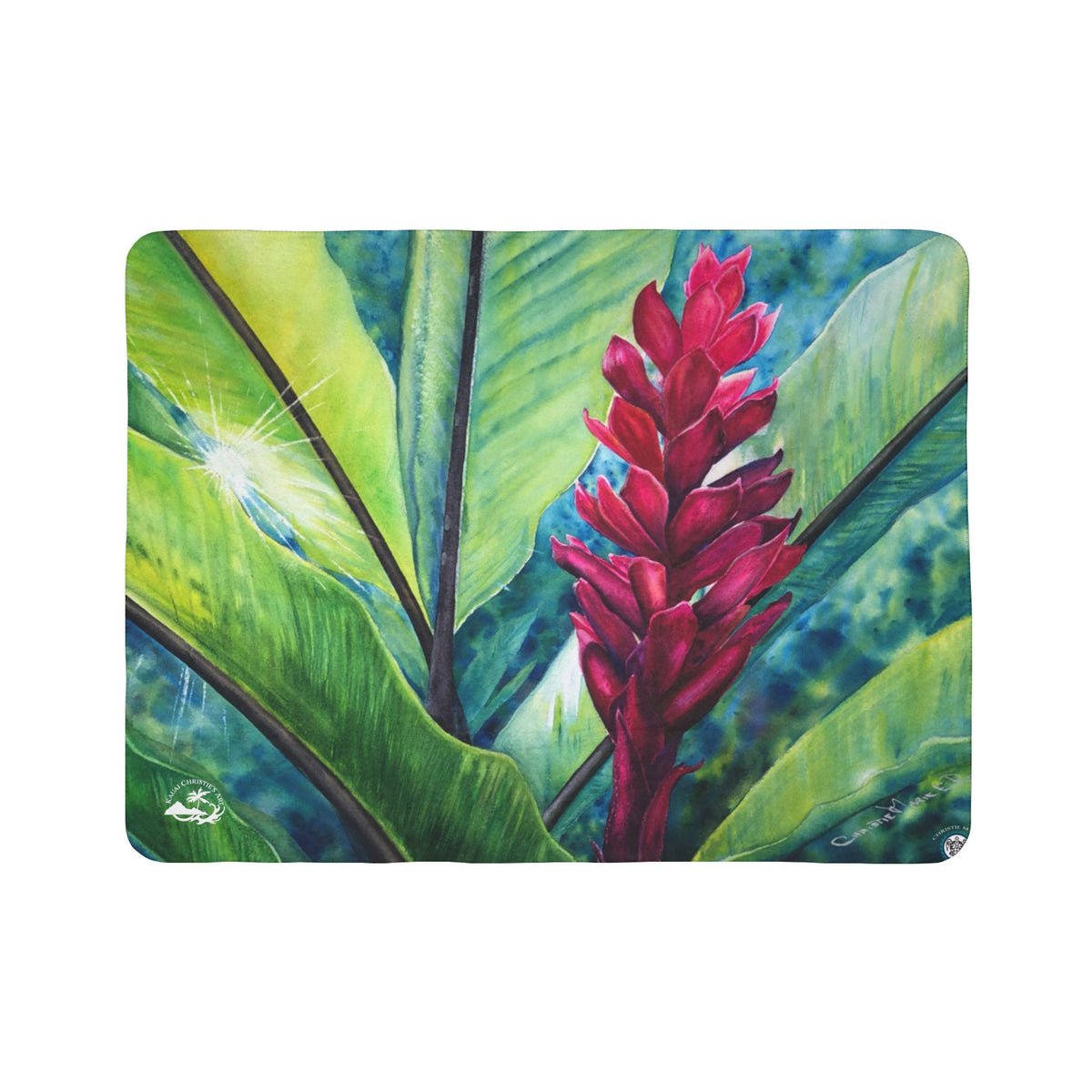 Tropical Flame — Sherpa Fleece Blanket