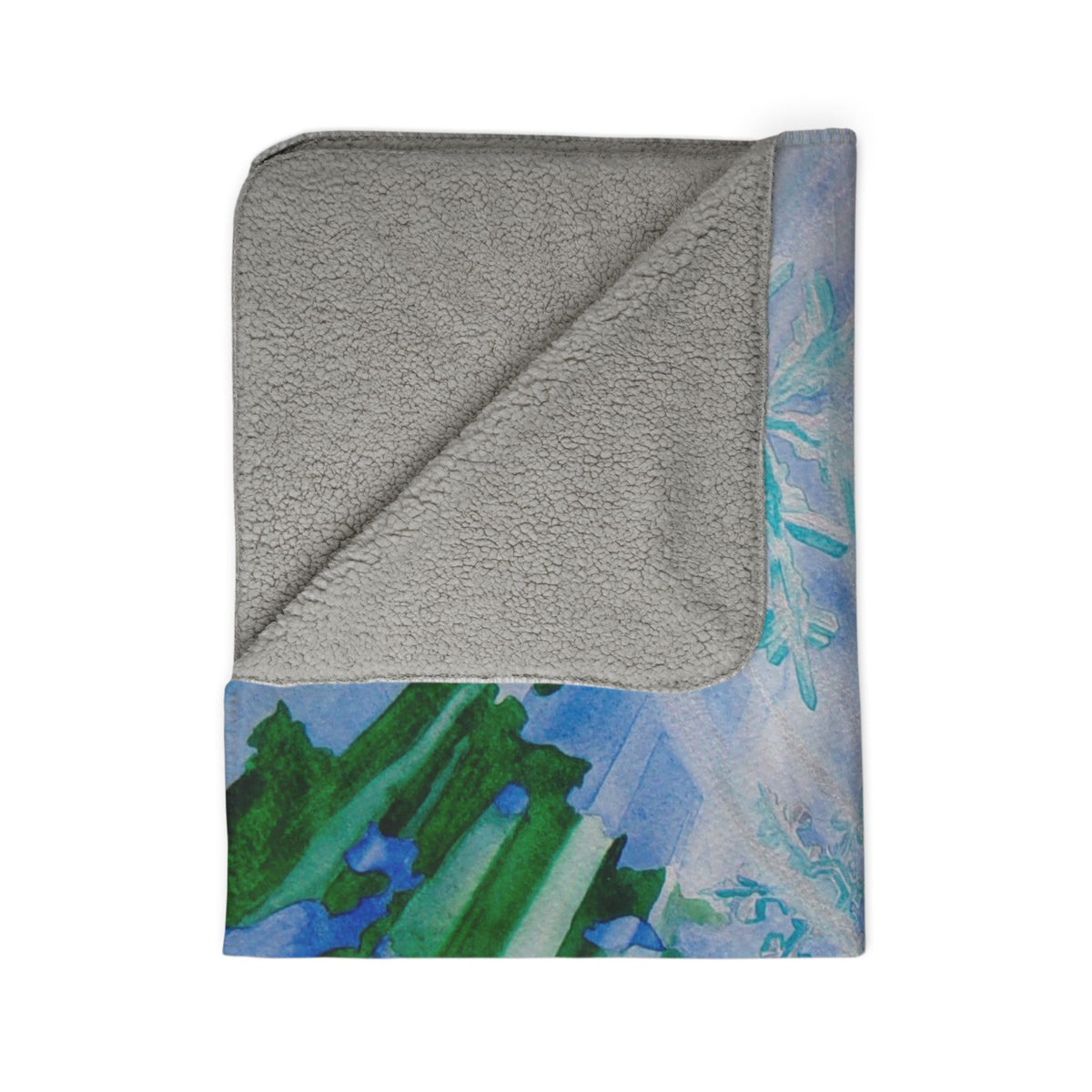Snowflake Forest — Sherpa Fleece Blanke