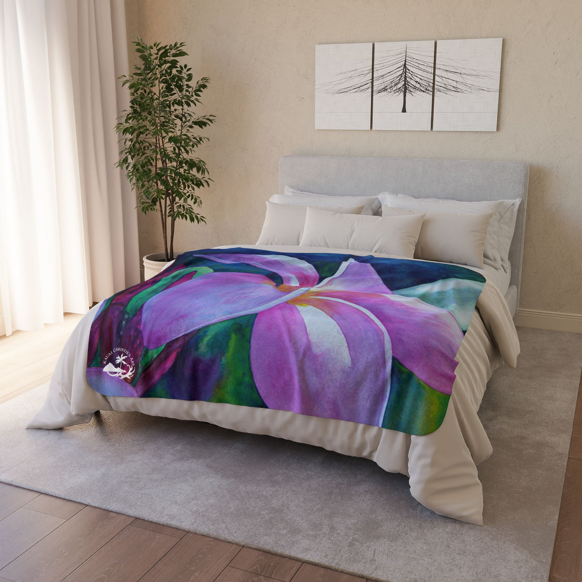 Blooming — Sherpa Fleece Blanket
