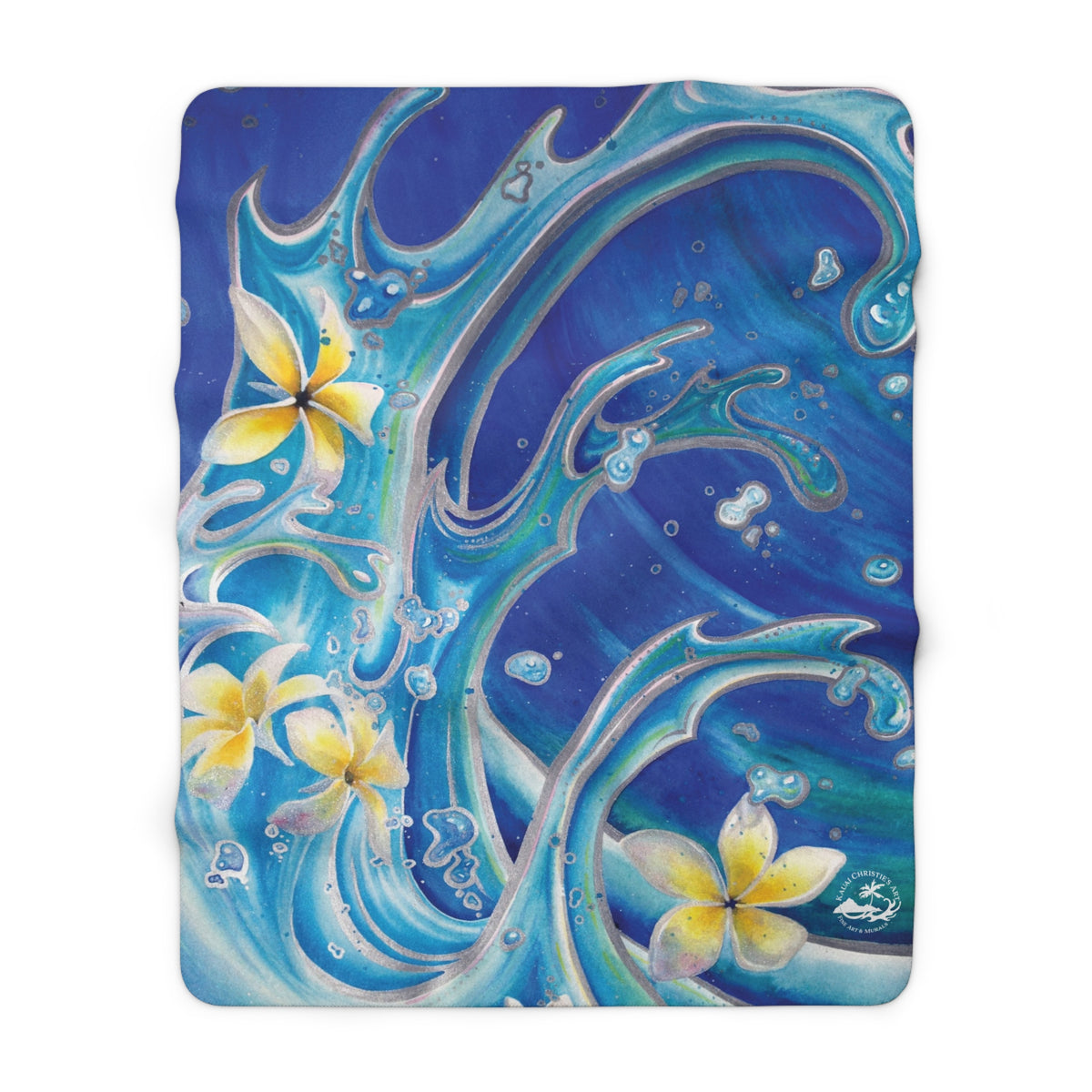 Copy of Blue Hawaii — Sherpa Fleece Blanket
