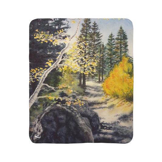Tahoe Trail — Sherpa Fleece Blanket