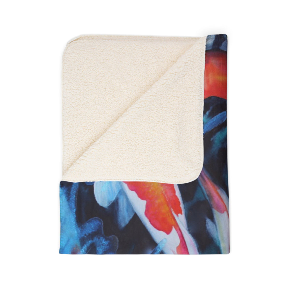 Coy Koi — Sherpa Fleece Blanket