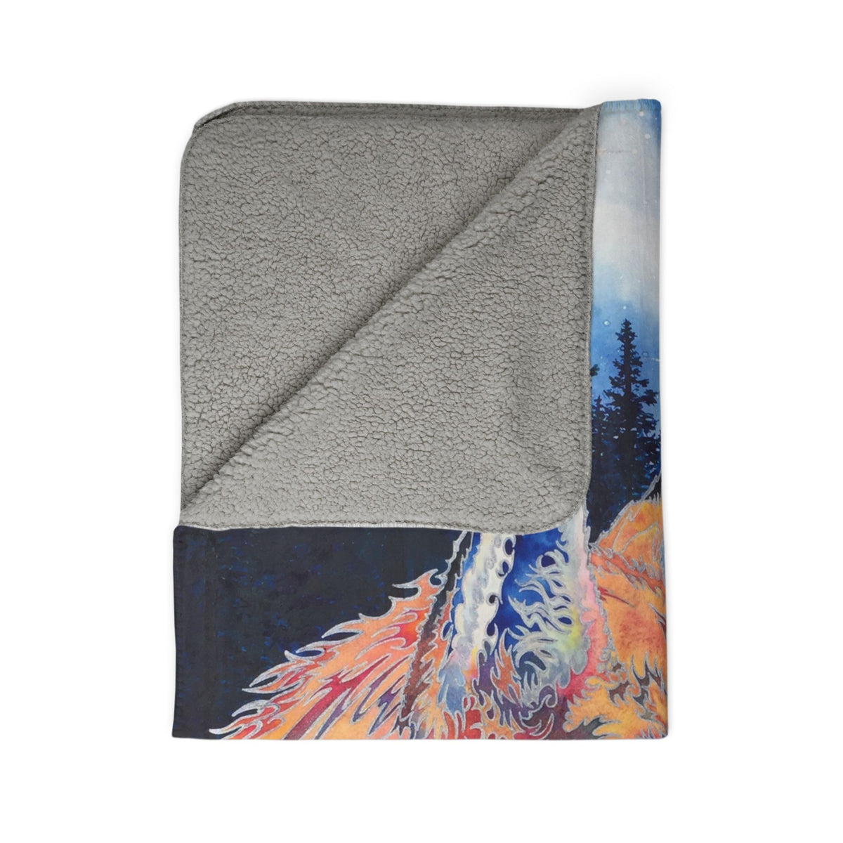 Spirit Fox — Sherpa Fleece Blanket