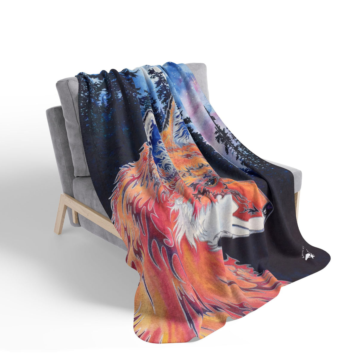 Spirit Fox — Sherpa Fleece Blanket