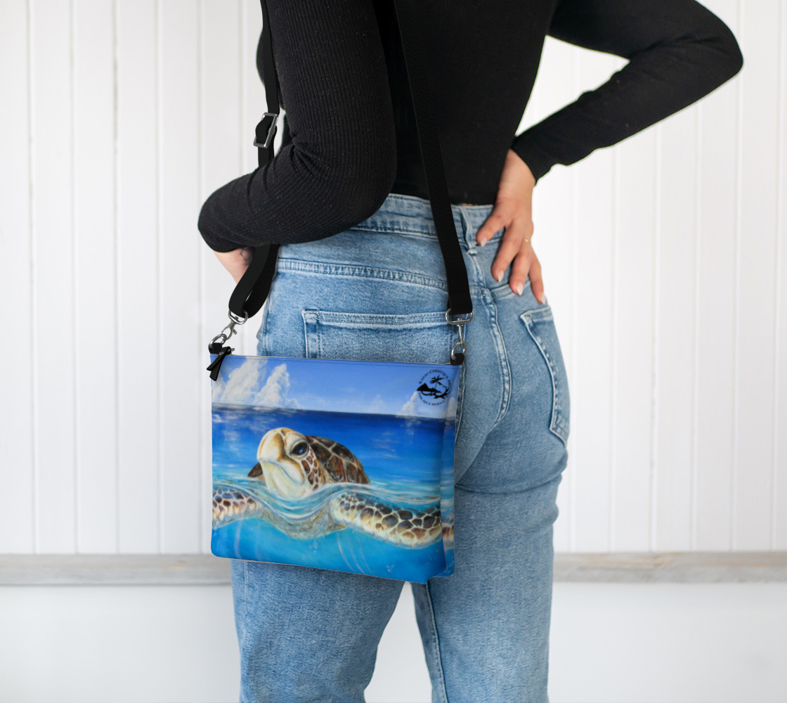 Peace of the Tropics Honu Art Purse | Kaua‘i Christie’s Art