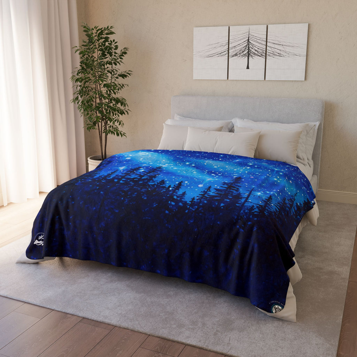 Chandelier of Stars — Sherpa Fleece Blanket