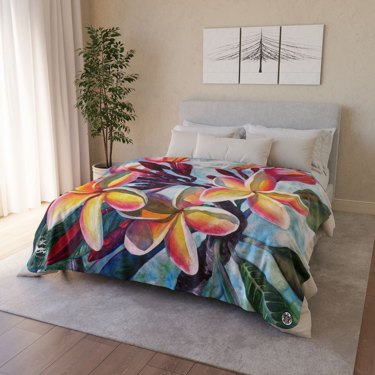 Laʻa Kea o Kekaha — Sherpa Fleece Blanket