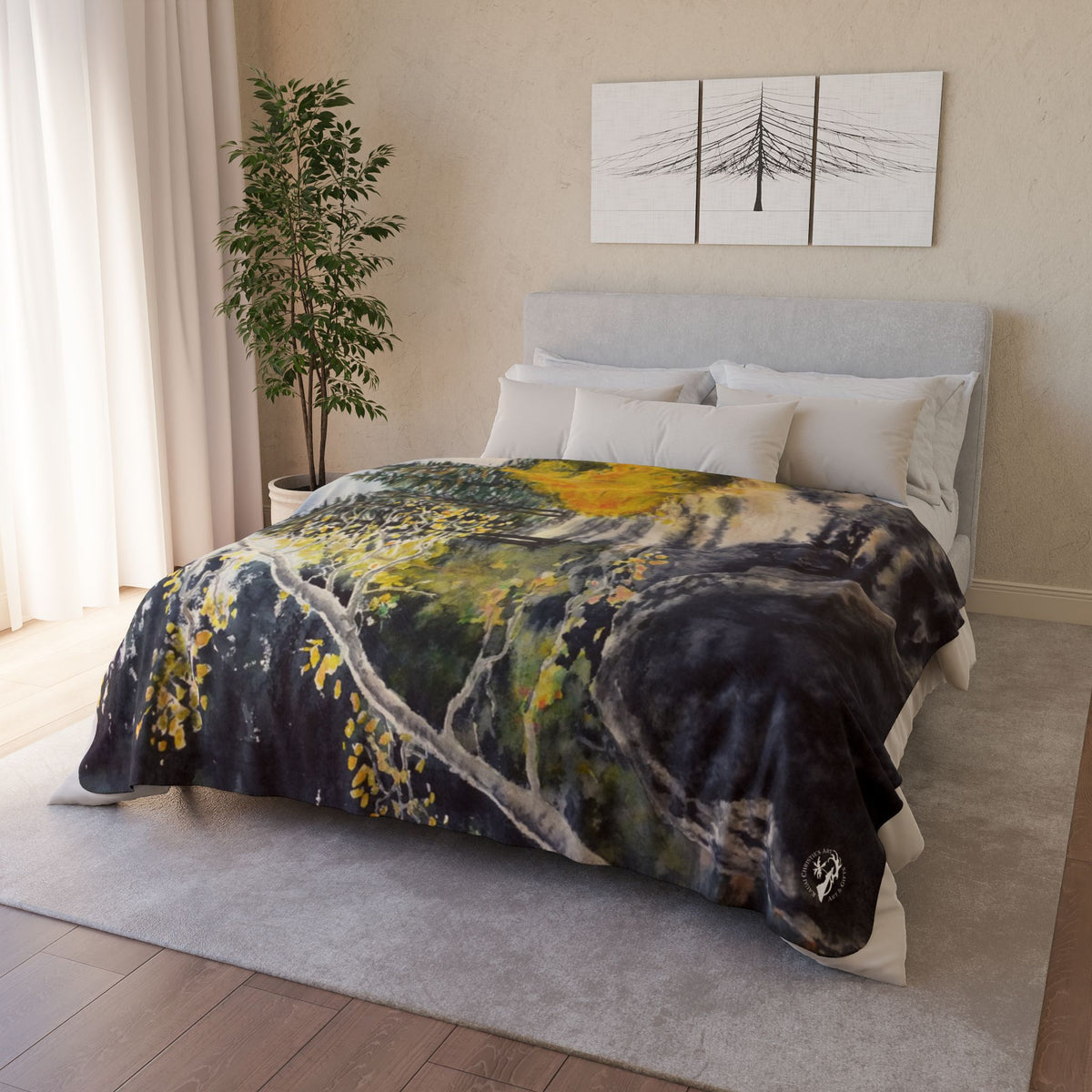 Tahoe Trail — Sherpa Fleece Blanket