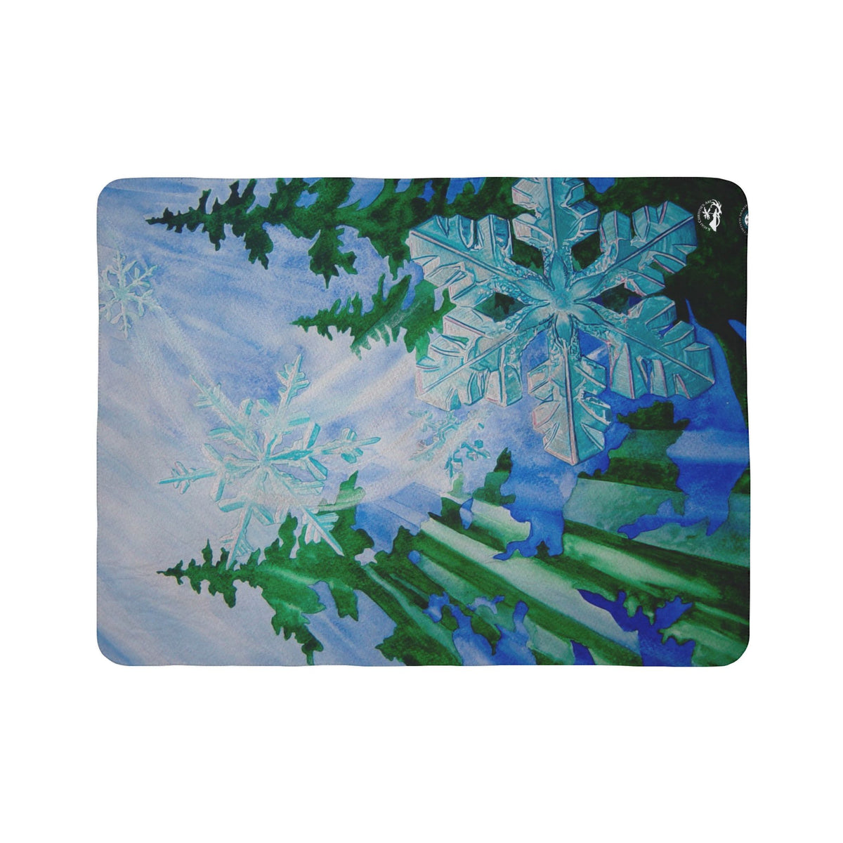 Snowflake Forest — Sherpa Fleece Blanke