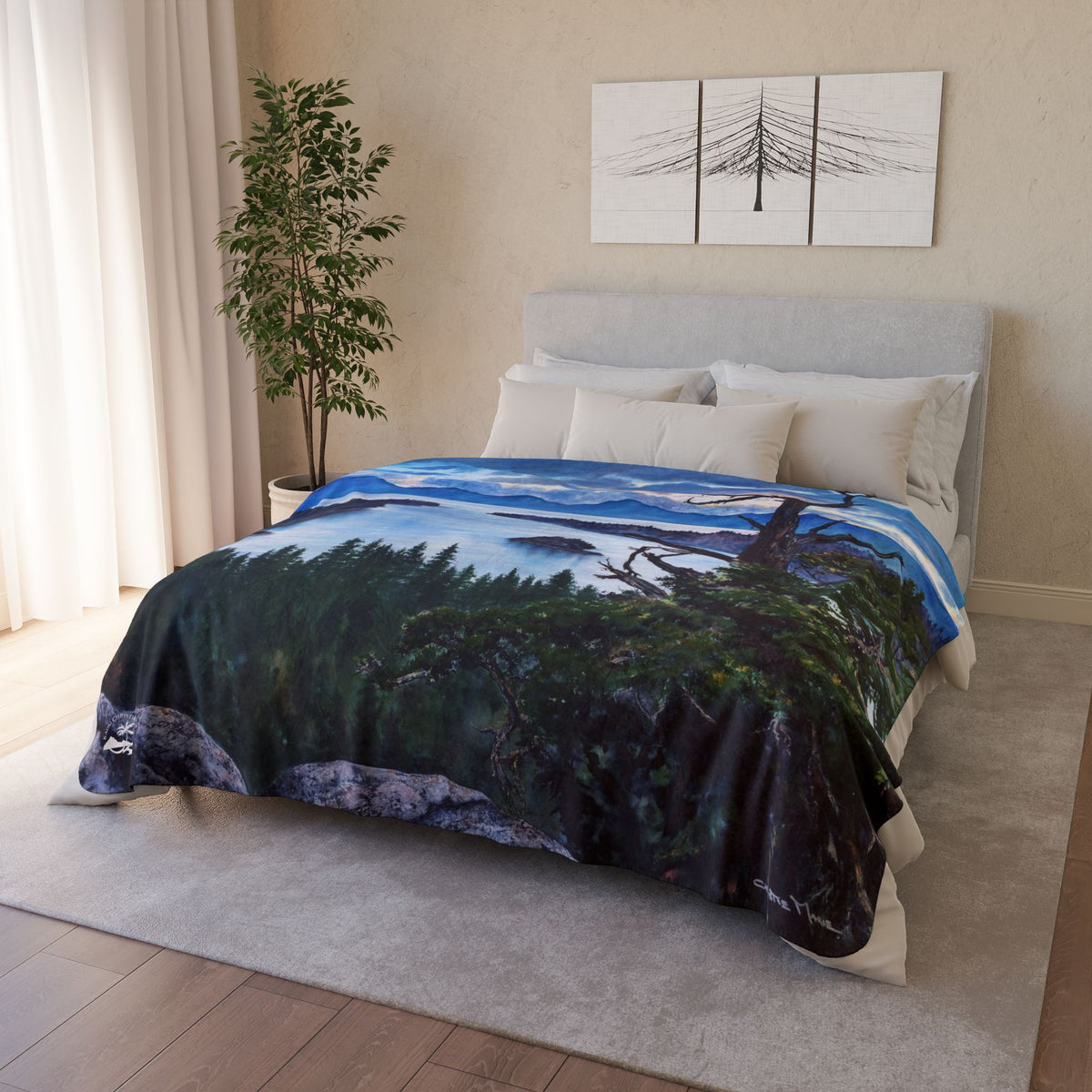 Sacred Shimmer — Sherpa Fleece Blanket
