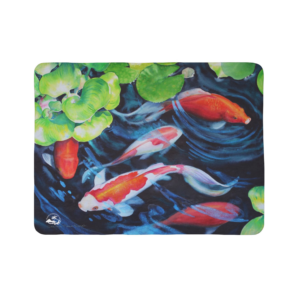Coy Koi — Sherpa Fleece Blanket