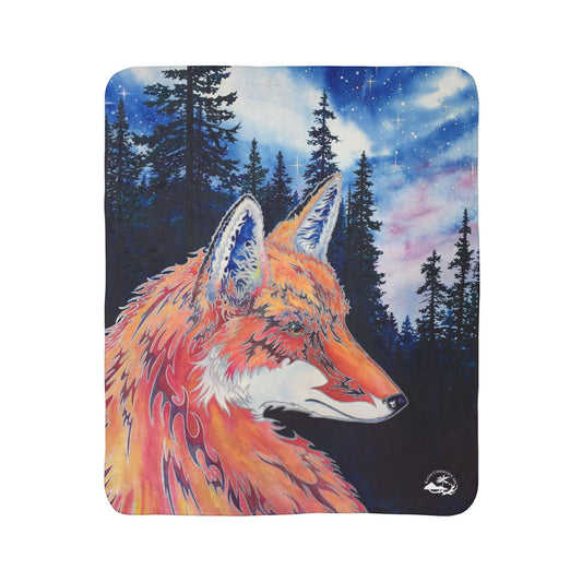 Spirit Fox — Sherpa Fleece Blanket
