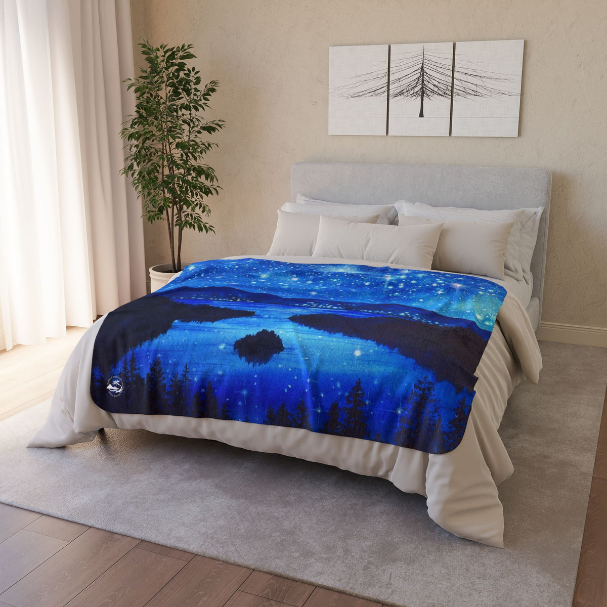 Emerald Nights — Sherpa Fleece Blanket