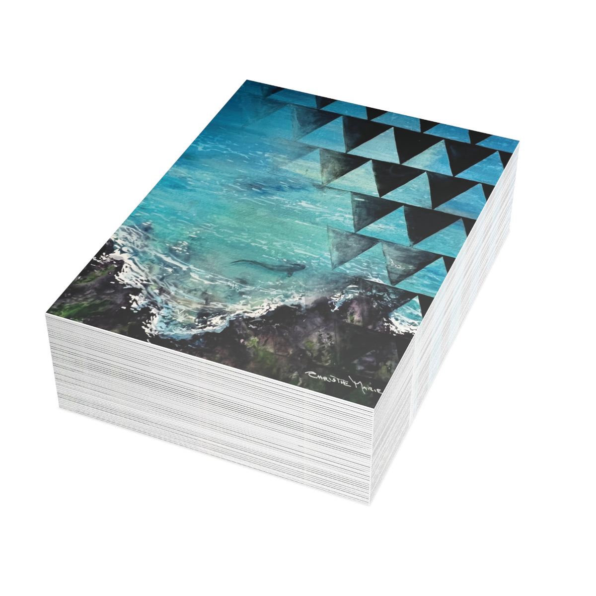 Mano Niho — Hawaiian Shark Fine Art Greeting Cards