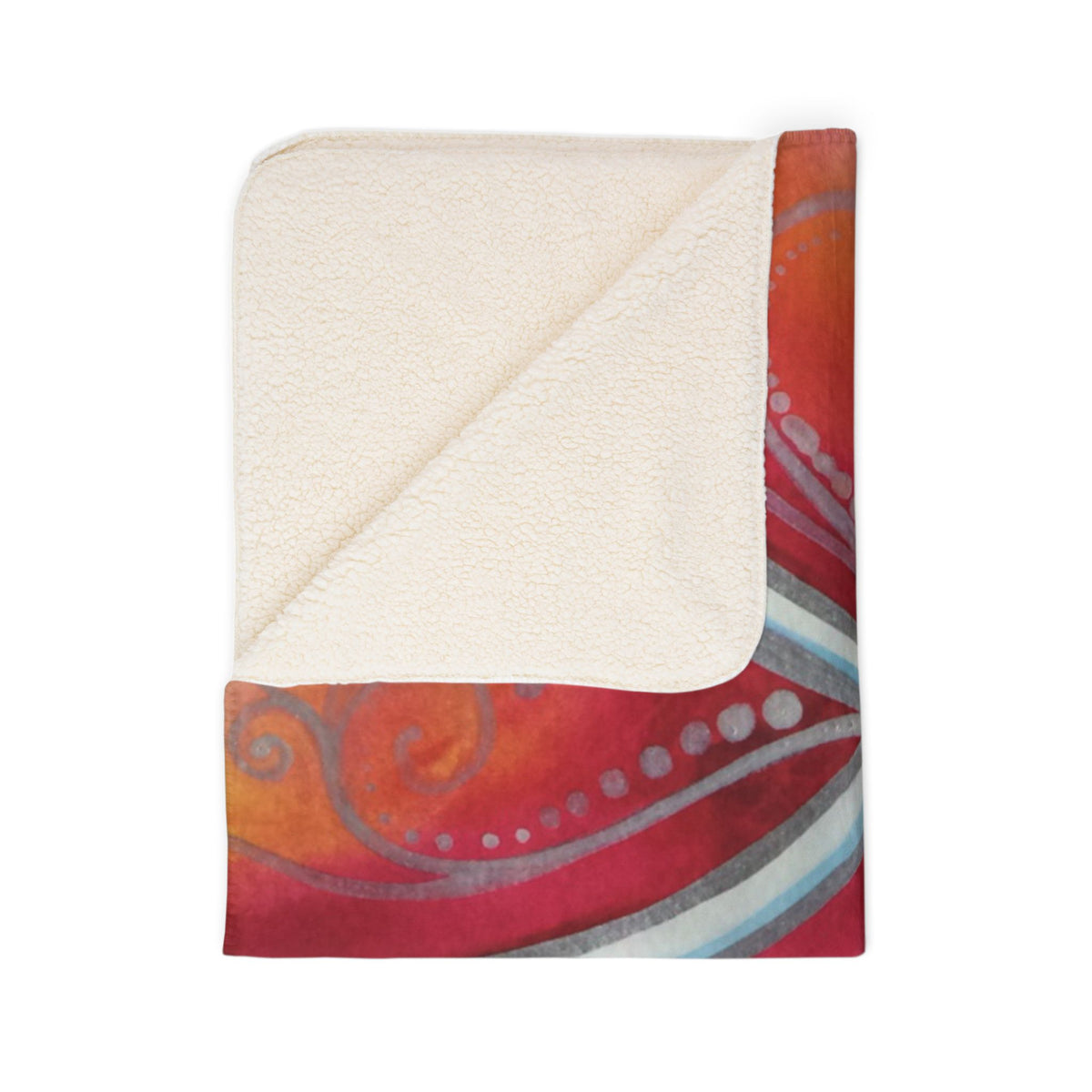 Plumeria Go Round — Sherpa Fleece Blanket