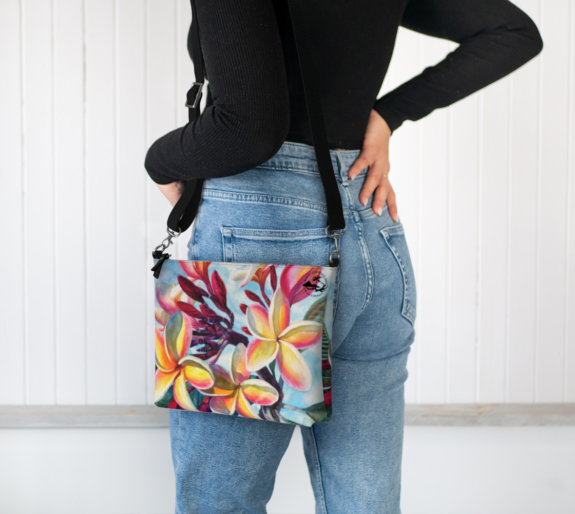 Laʻa Kea o Kekaha Plumeria Art Purse | Kaua‘i Christie’s Art