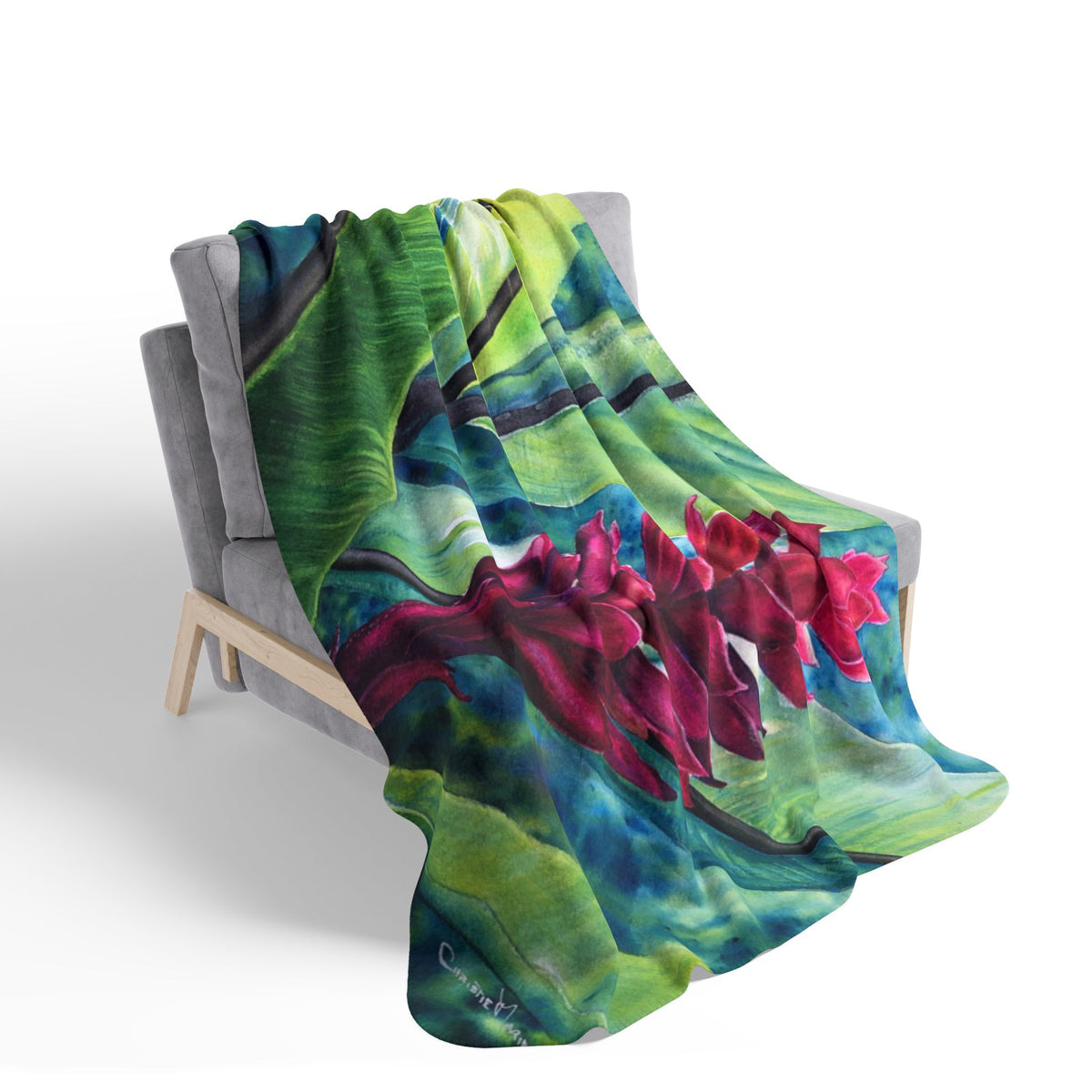 Tropical Flame — Sherpa Fleece Blanket