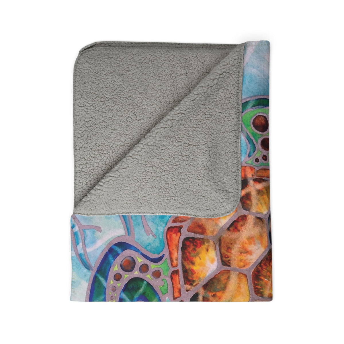 Honu Island Waters — Sherpa Fleece Blanket