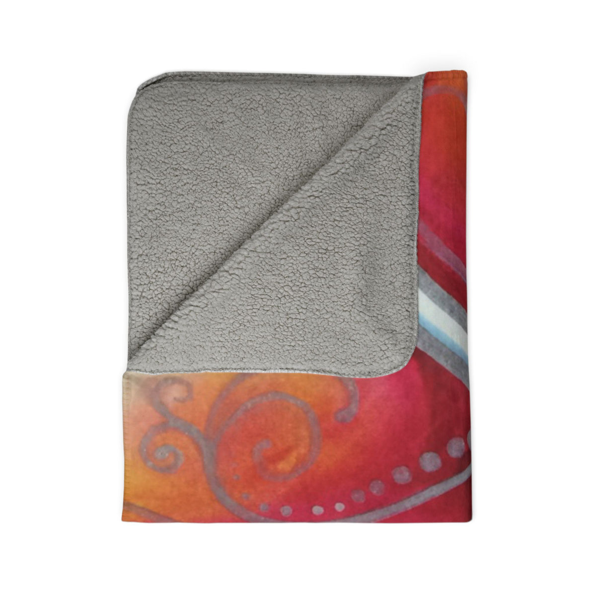 Plumeria Go Round — Sherpa Fleece Blanket