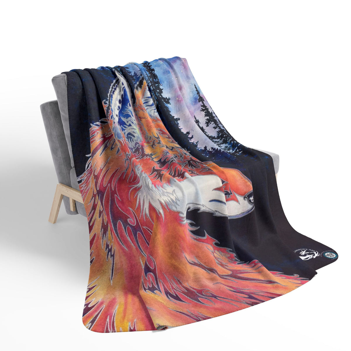 Spirit Fox — Sherpa Fleece Blanket