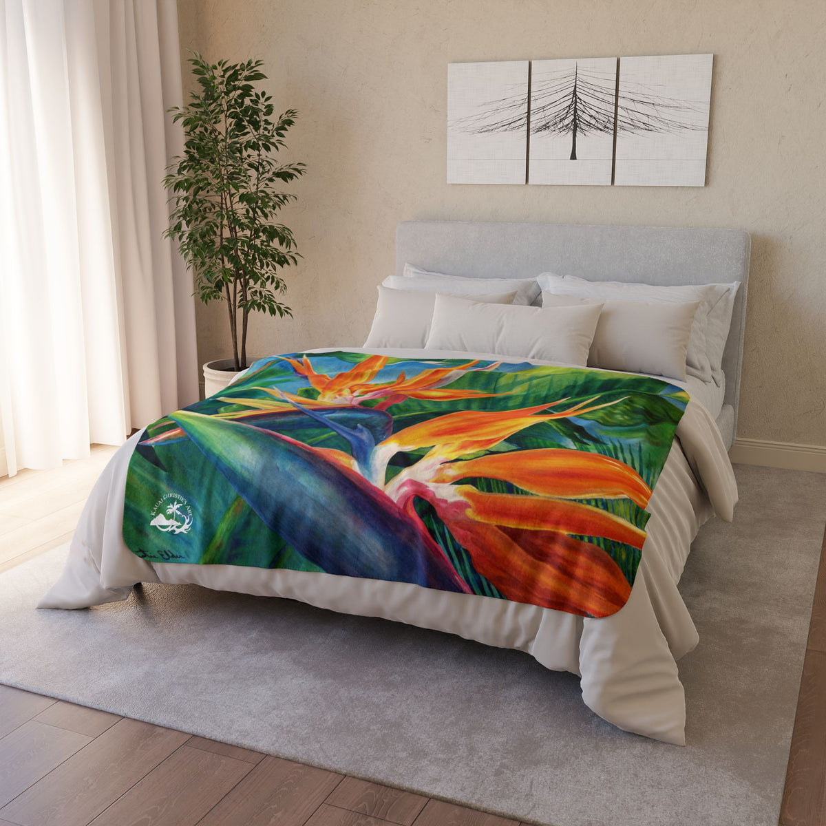 Tropical Paradise — Sherpa Fleece Blanket