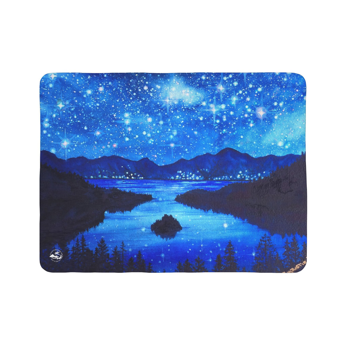 Emerald Nights — Sherpa Fleece Blanket