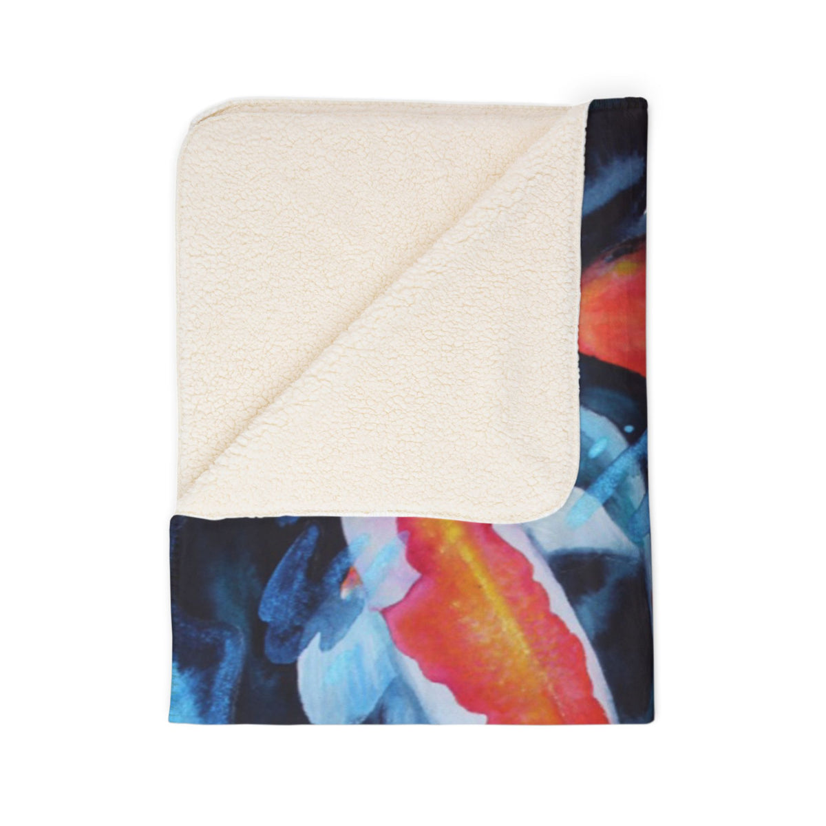 Coy Koi — Sherpa Fleece Blanket