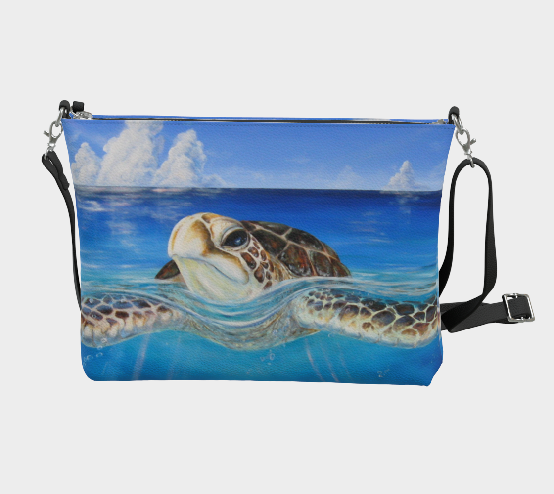 Peace of the Tropics Honu Art Purse | Kaua‘i Christie’s Art