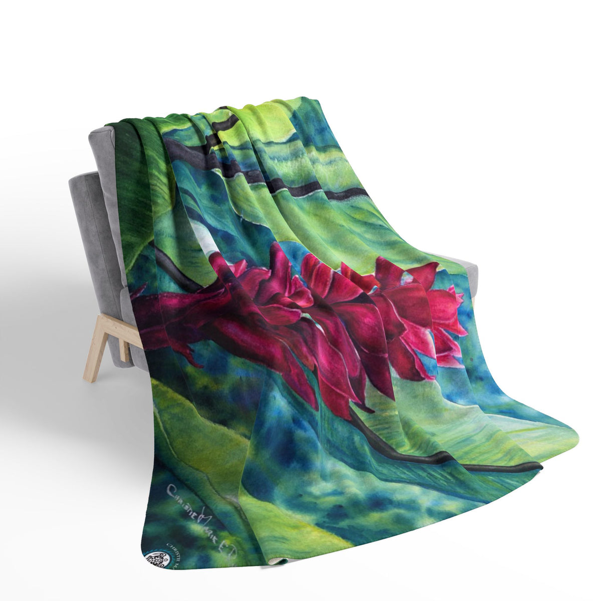 Tropical Flame — Sherpa Fleece Blanket