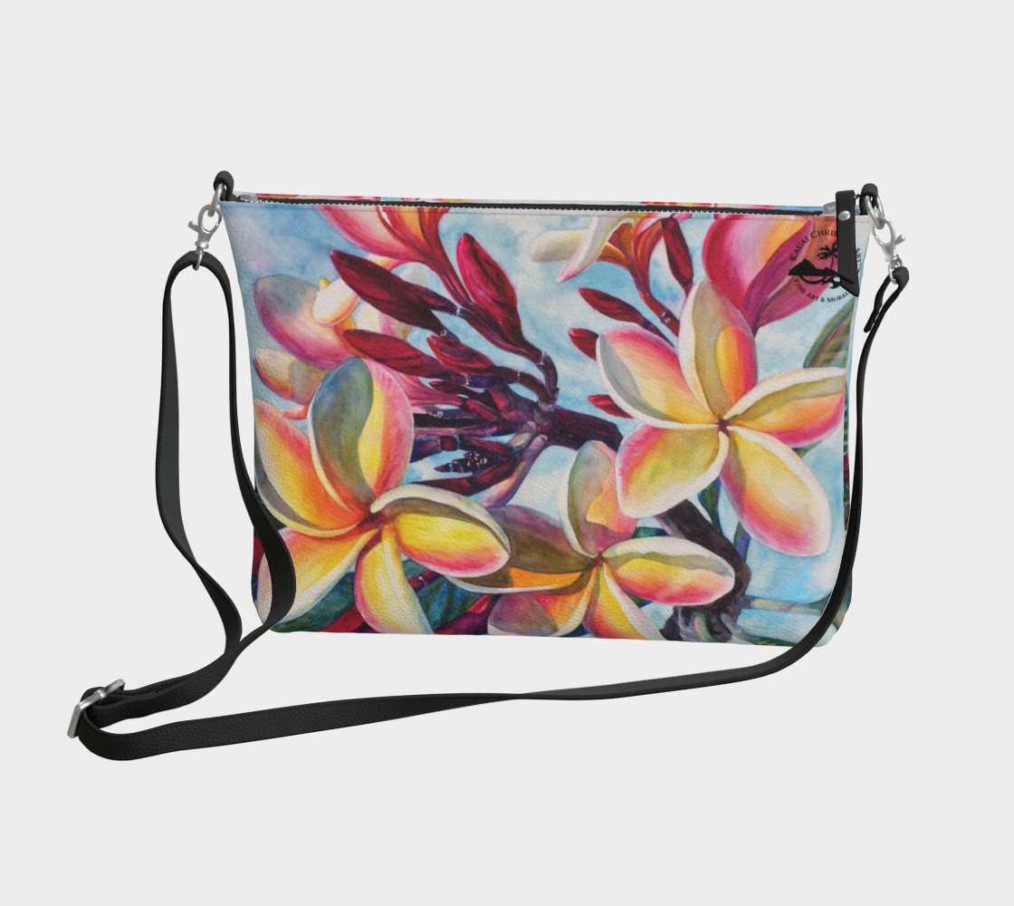 Laʻa Kea o Kekaha Plumeria Art Purse | Kaua‘i Christie’s Art