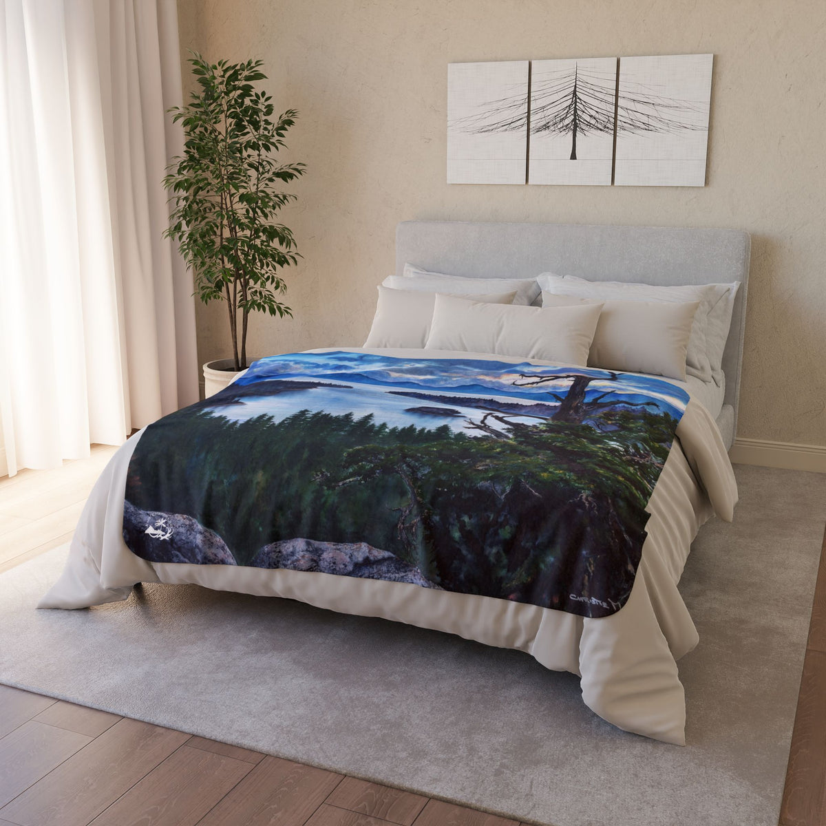 Sacred Shimmer — Sherpa Fleece Blanket