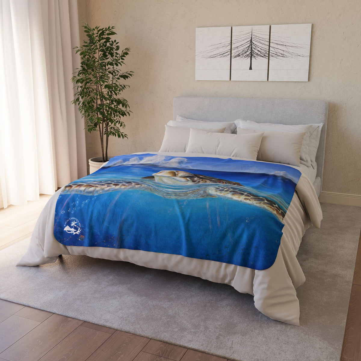 Peace of the Tropics — Sherpa Fleece Blanket