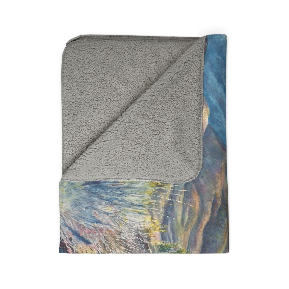 Mustangs Wild — Sherpa Fleece Blanket