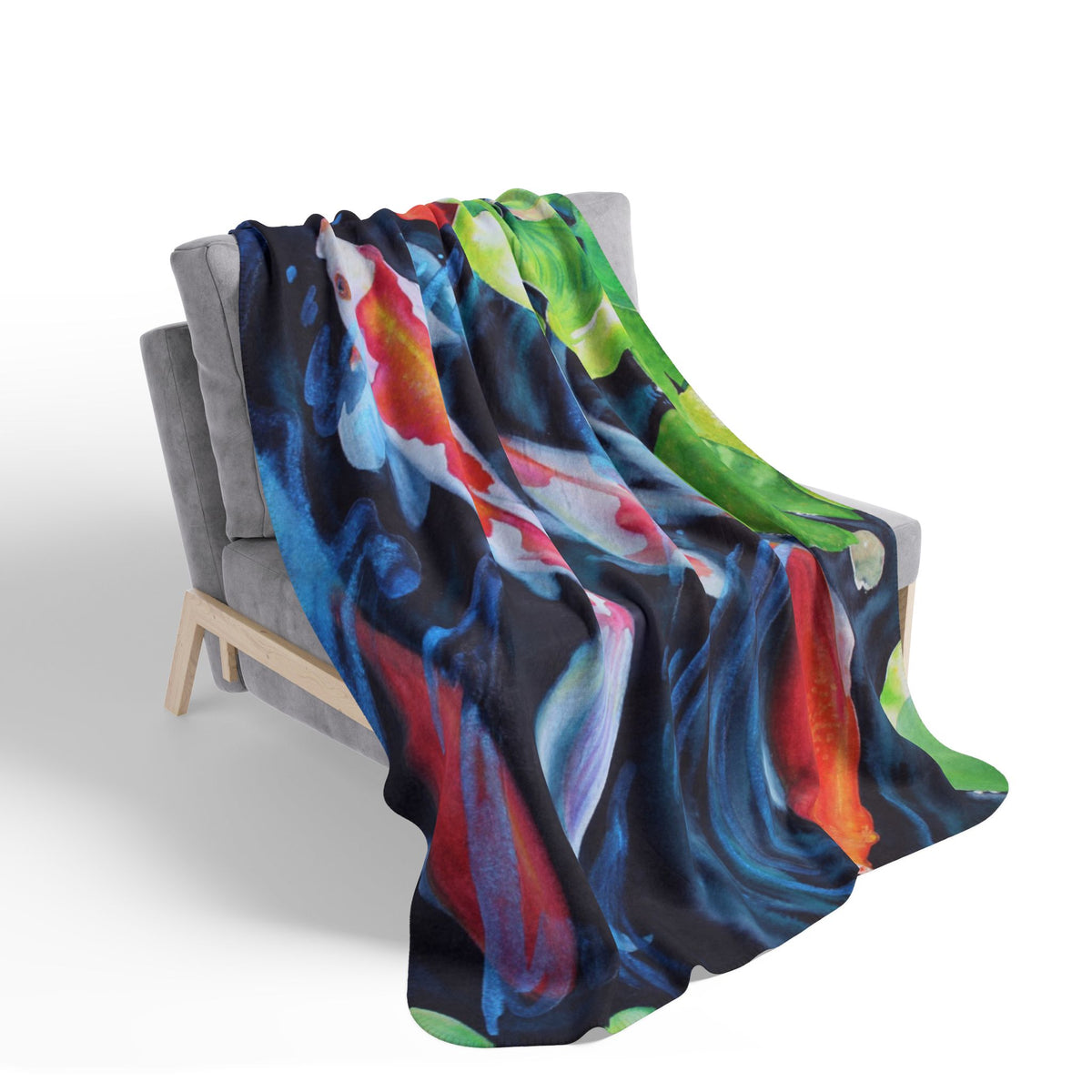 Coy Koi — Sherpa Fleece Blanket