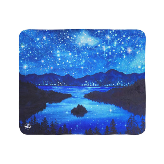 Emerald Nights — Sherpa Fleece Blanket
