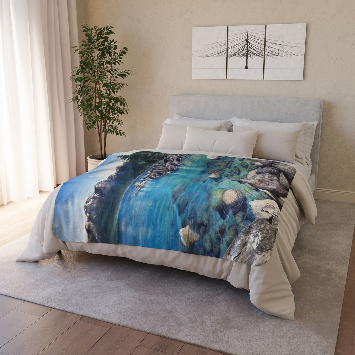 Clear Awakening — Sherpa Fleece Blanket