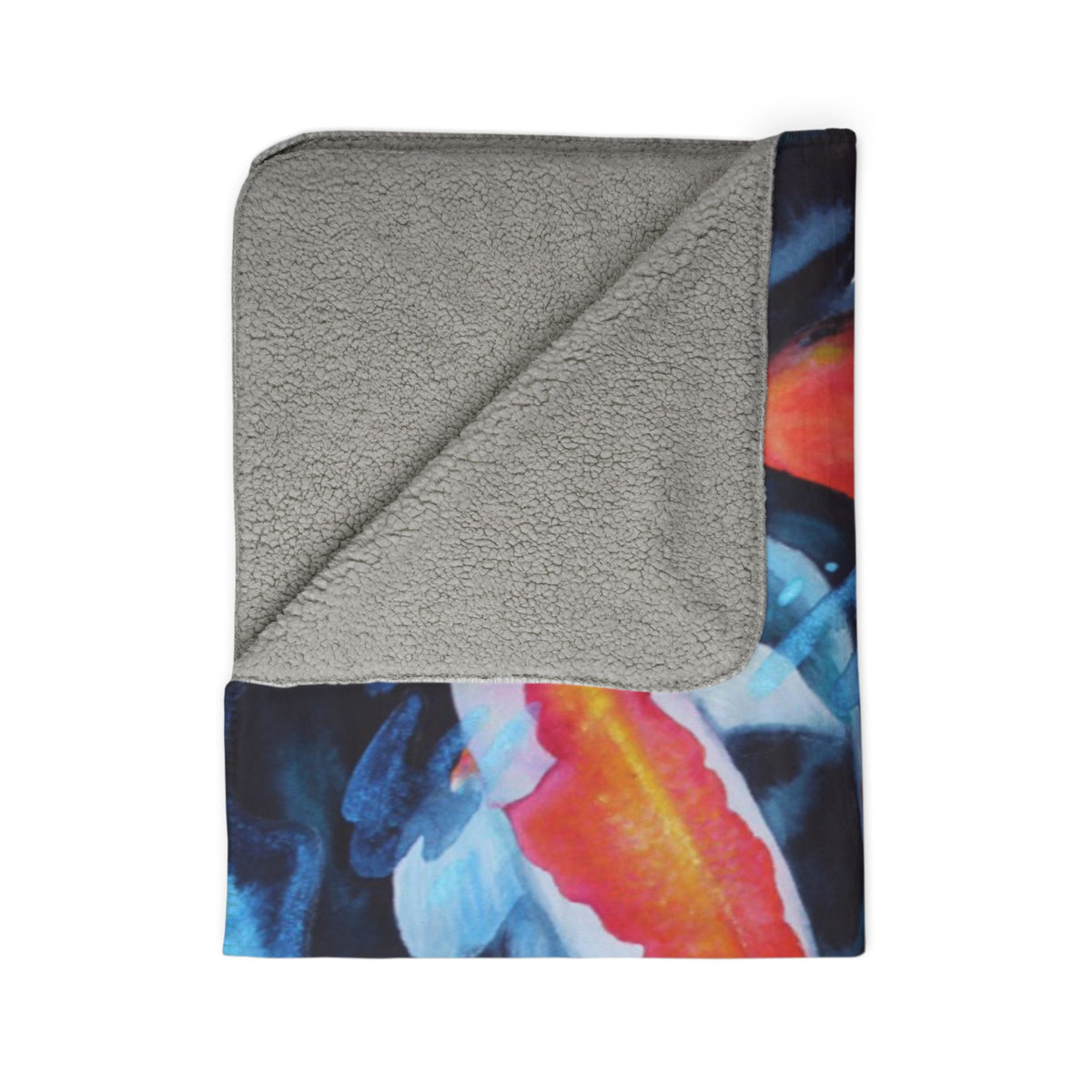 Coy Koi — Sherpa Fleece Blanket