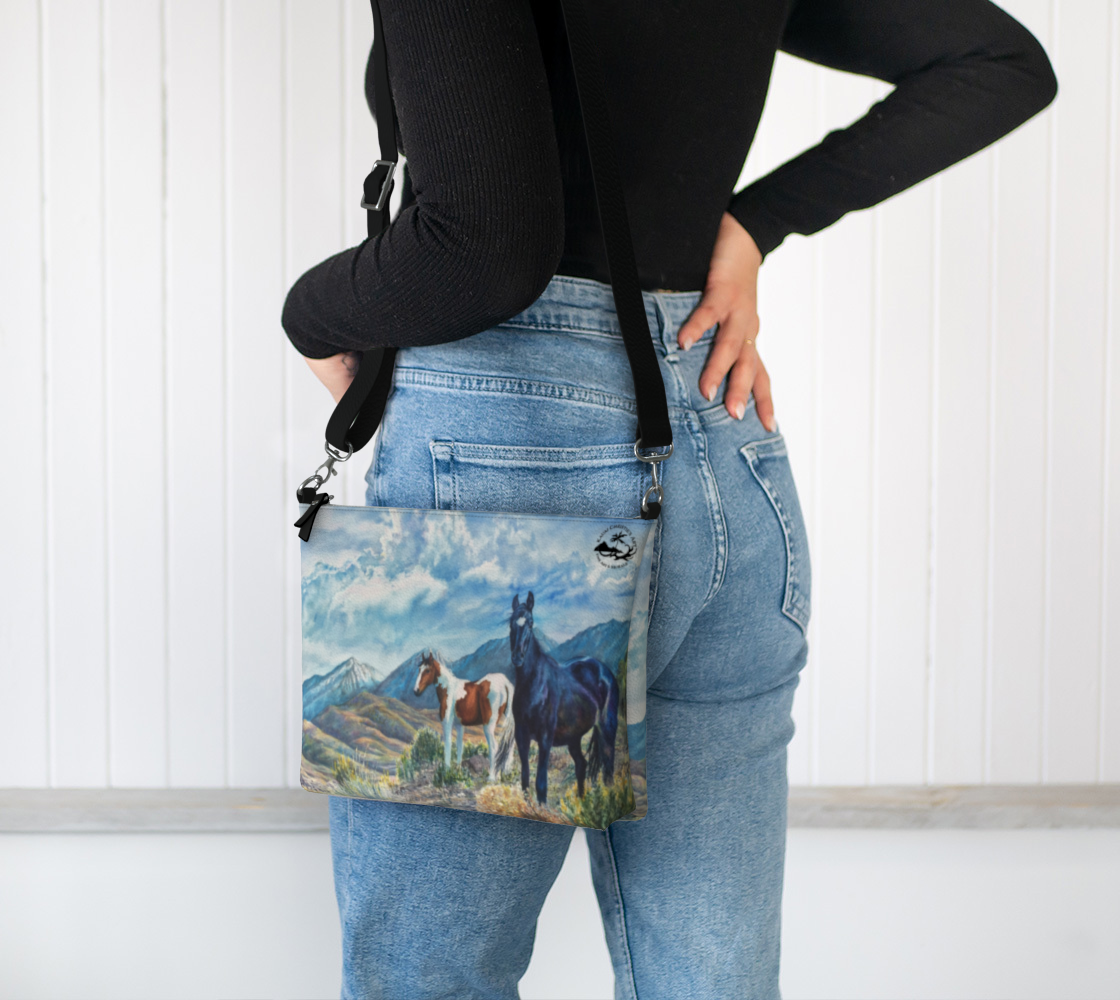 Mustangs Wild Crossbody Purse | Kauaʻi Christie's Art